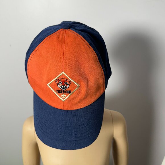 Cub Boy Scouts Tiger Cub Ball Cap Hat Orange Blue - Picture 1 of 4